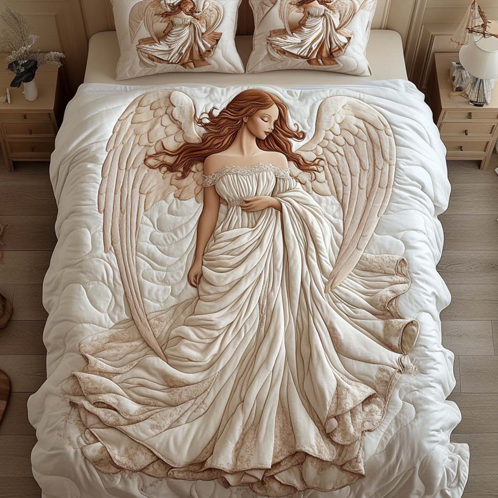 Divine Serenity 3-Piece Quilted Bedding Set - Single (59" x 70")