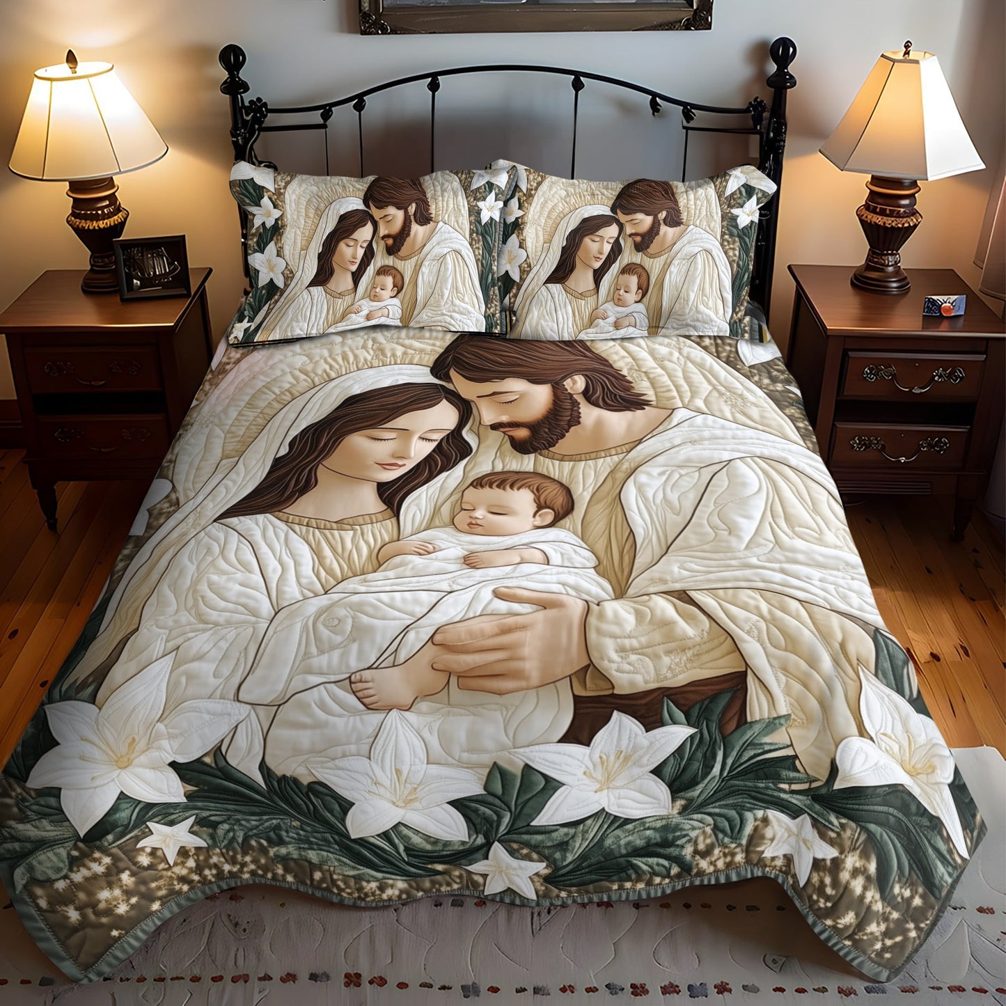 Divine Embrace 3-Piece Quilted Bedding Set - Single (59" x 70")