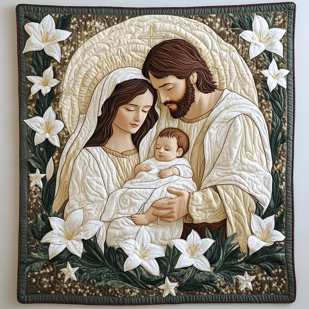 Divine Embrace Quilted Blanket - Throw (55" x 60")