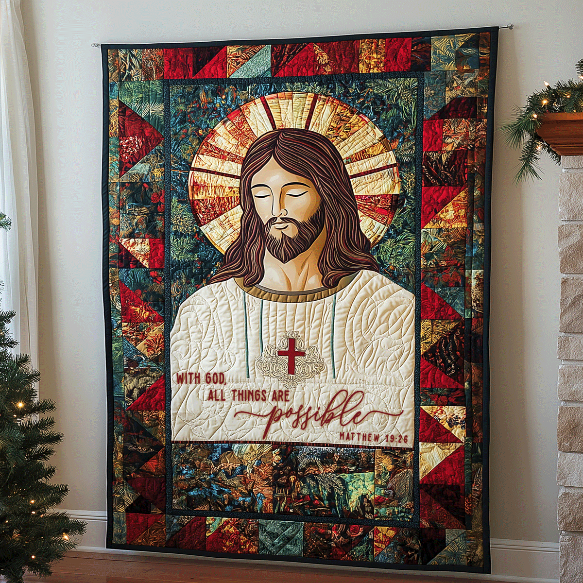 Divine Grace Quilted Blanket - Throw (55" x 60")