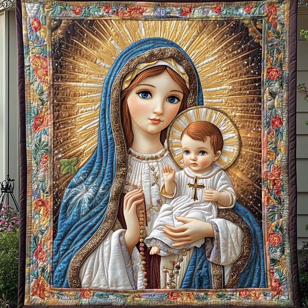 Divine Innocence Quilted Blanket - Throw (55" x 60")
