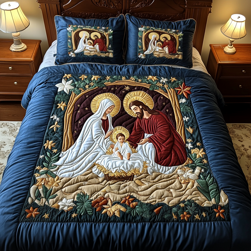 Divine Rest 3-Piece Quilted Bedding Set - Single (59" x 70")