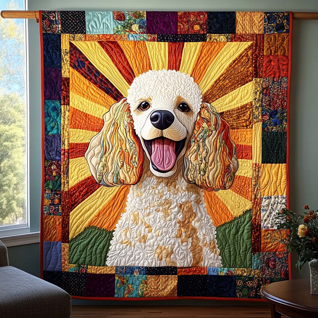 Doodle Delight Quilted Blanket - Throw (55" x 60")
