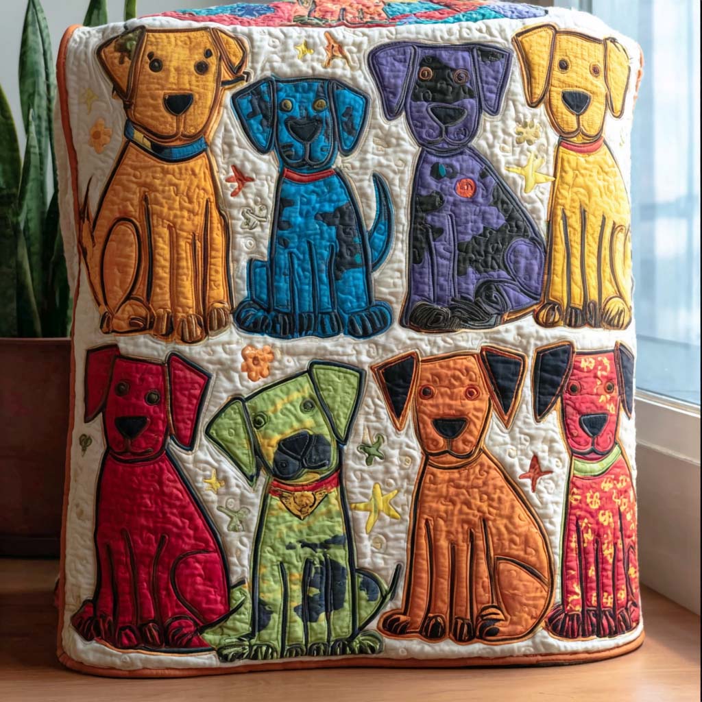 Doodle Dogs Quilted Blanket - Baby (30" x 40") - Pack 1