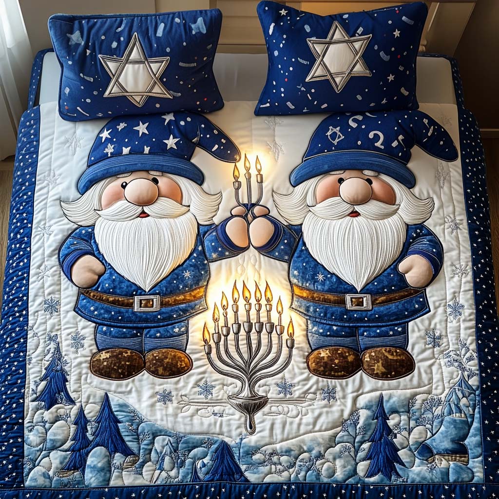 Double Celebration 3-Piece Quilted Bedding Set - Single (59" x 70")