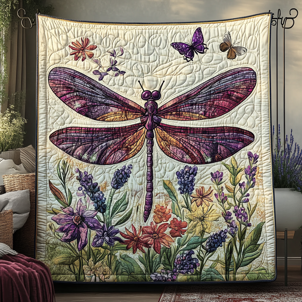 Dragonfly Horizon Quilted Blanket - Baby (30" x 40") - Pack 1