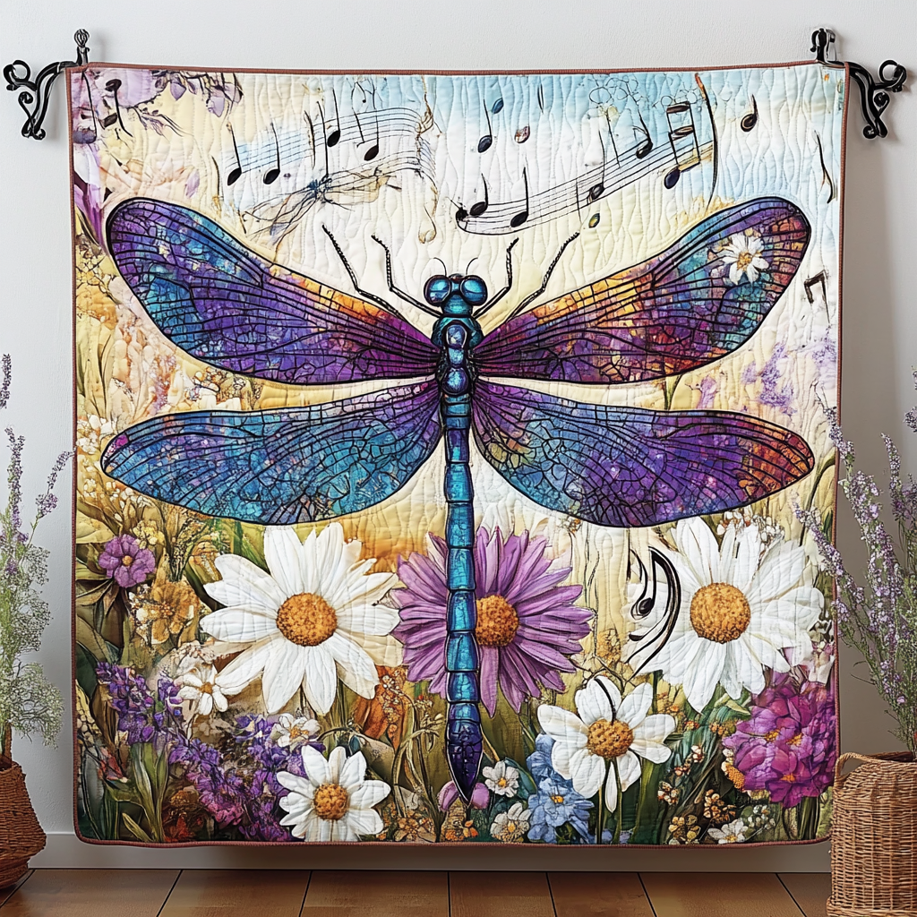 Dragonfly Spirit Quilted Blanket - Baby (30" x 40") - Pack 1