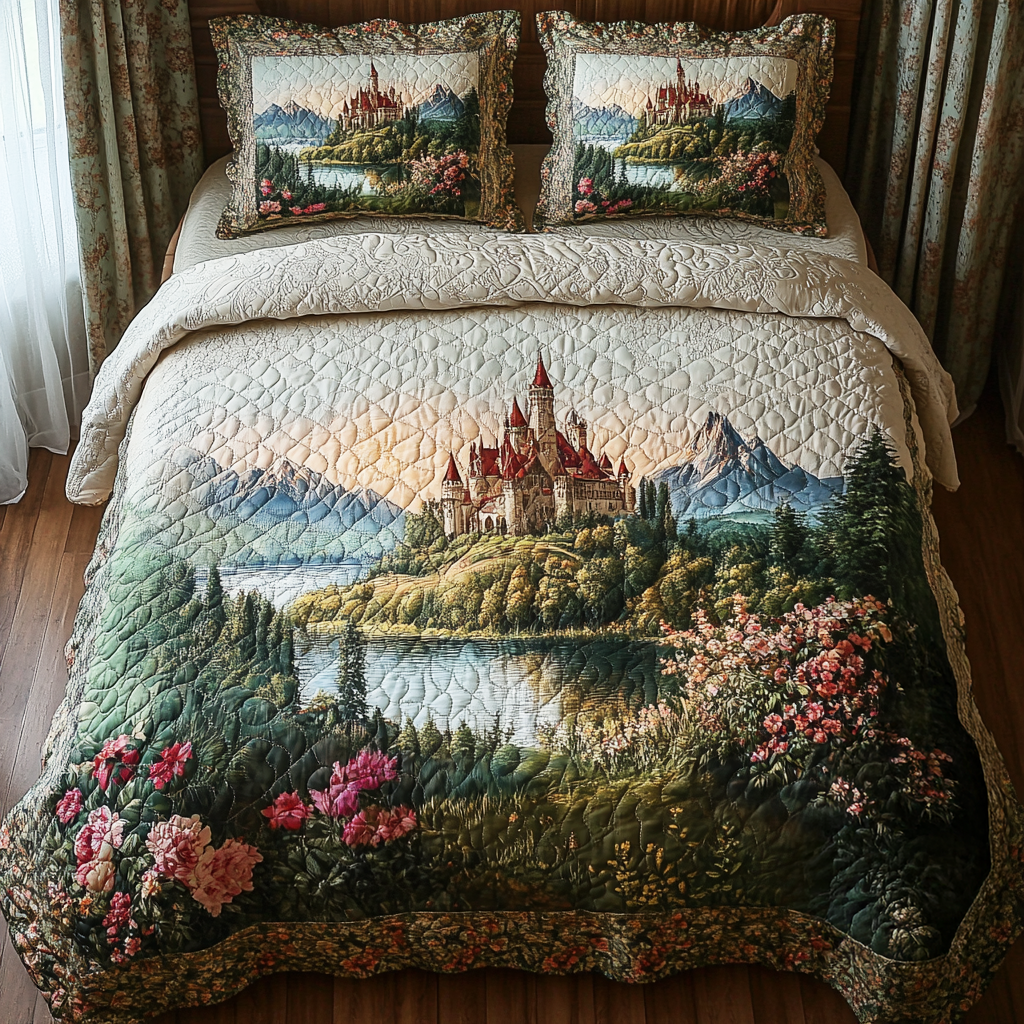 Dreamer Path Quilted Bedding Set - Single (59" x 70")