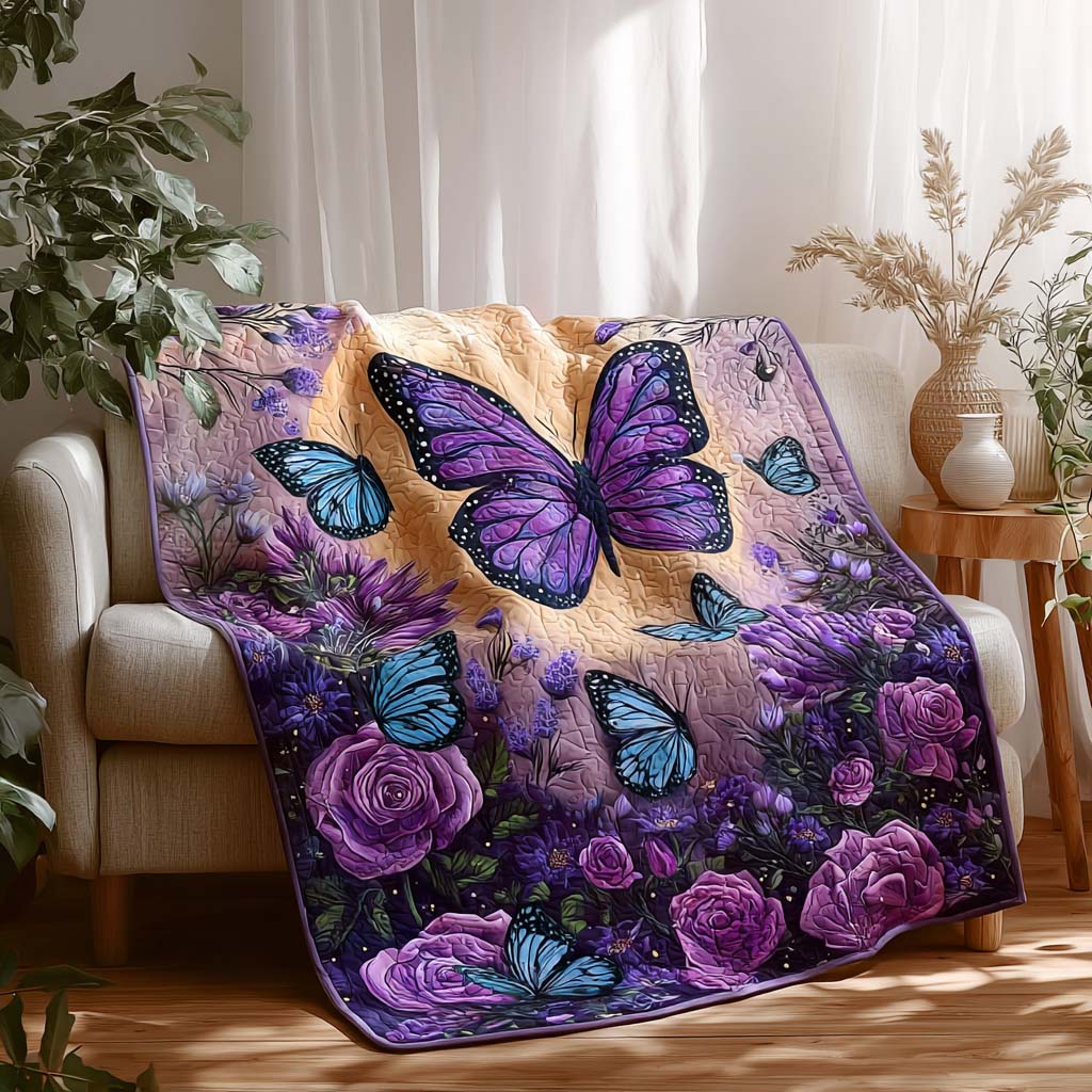 Dreamy Butterfly Quilted Blanket - Baby (30" x 40") - Pack 1