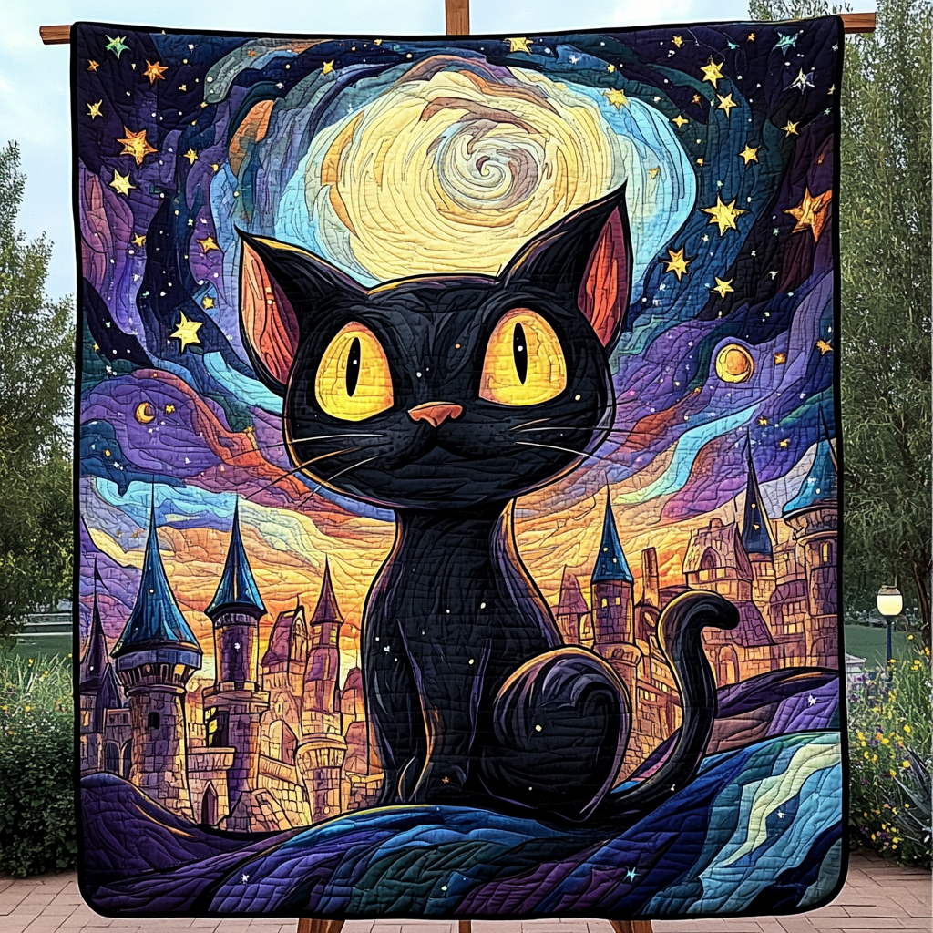 Dreamy Gaze Quilted Blanket - Throw (55" x 60")