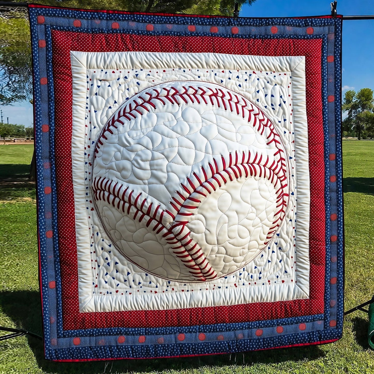 Dugout Dreams Quilted Blanket - Throw (55" x 60")