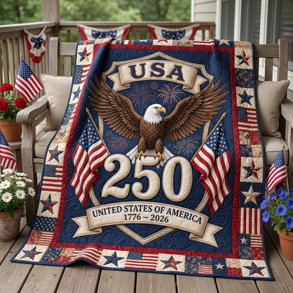 Eagle Nation Quilted Blanket - Baby (30" x 40") - Pack 1