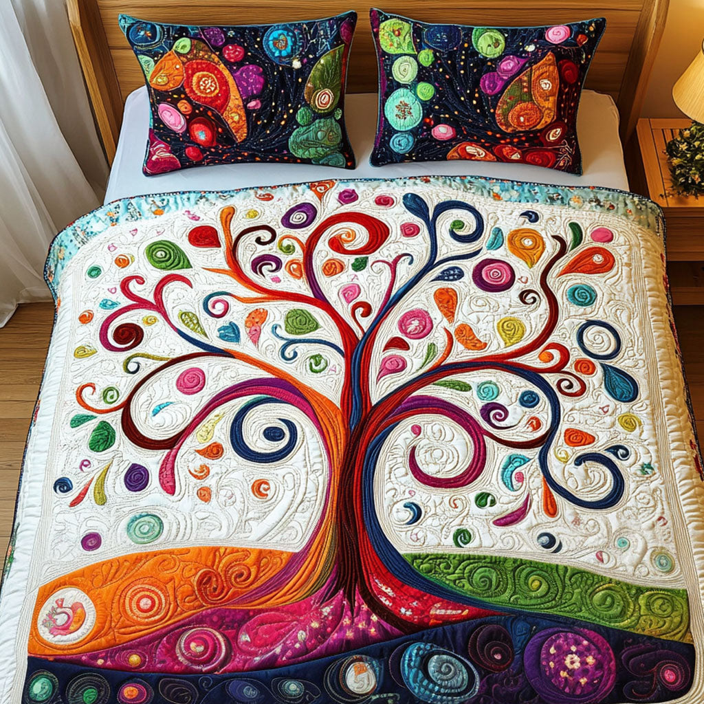Earth Whisper 3-Piece Quilted Bedding Set - Single (59" x 70")