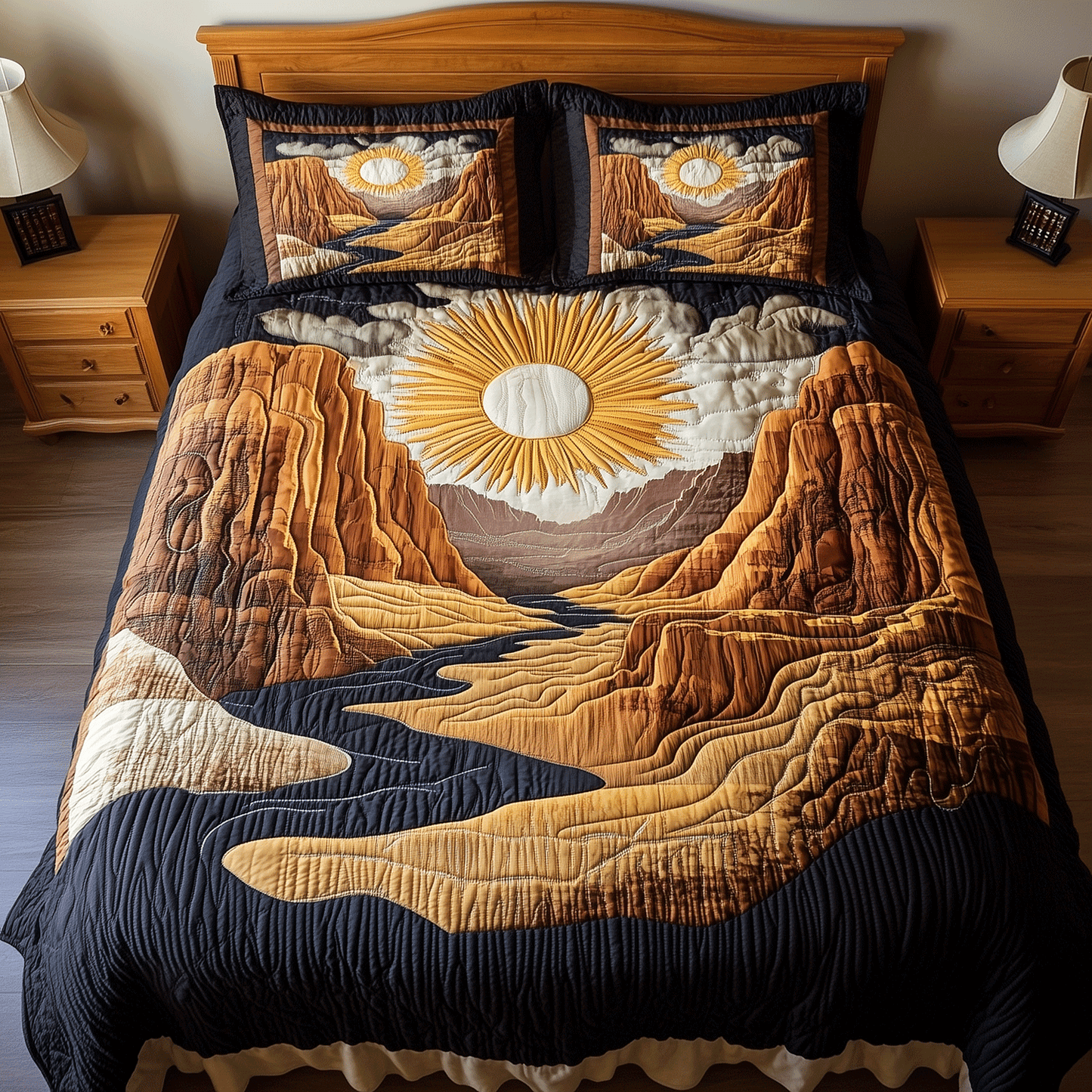 Echo Canyon Views 3-Piece Quilted Bedding Set - Single (59" x 70")