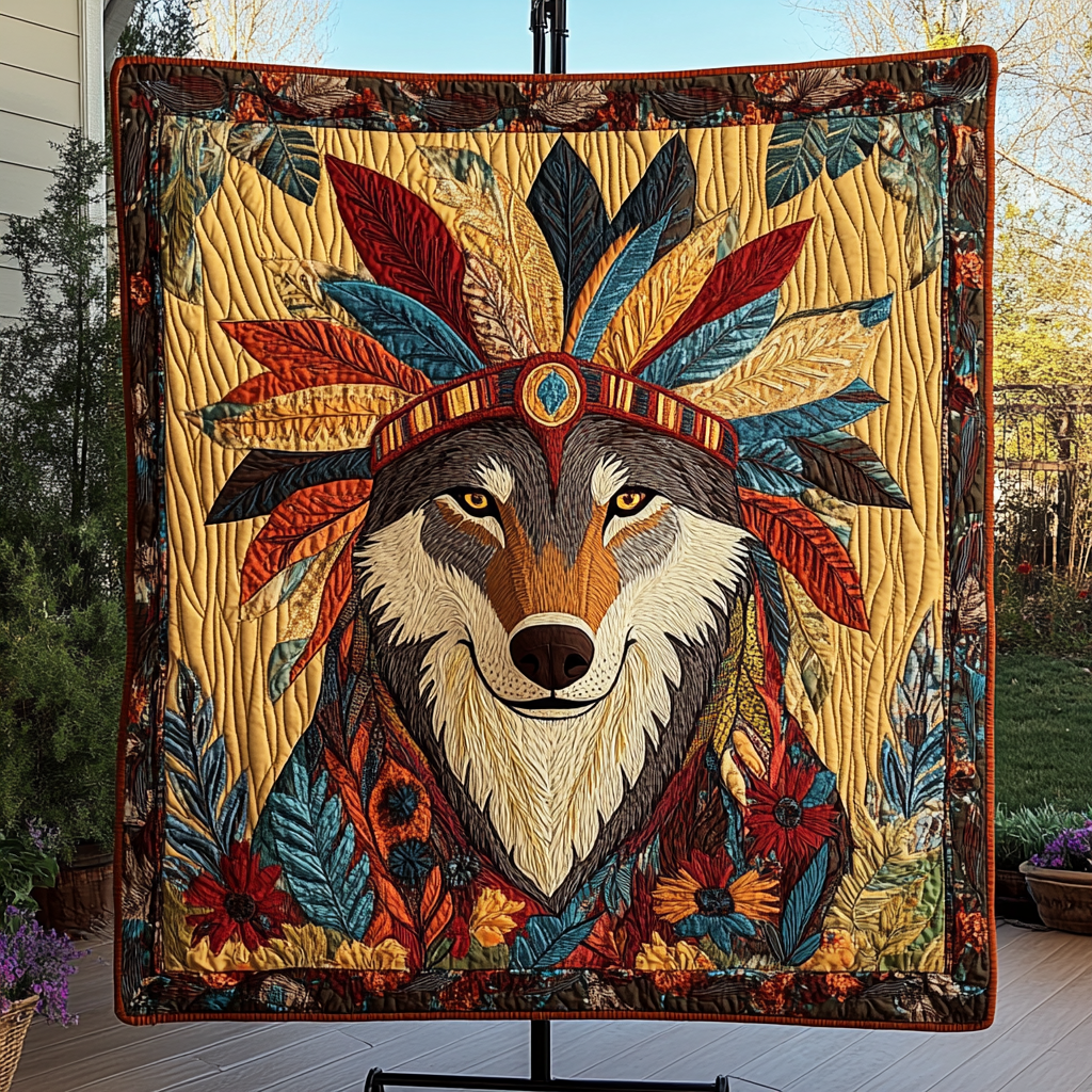 Echo of the Wilderness Quilted Blanket - Throw (55" x 60")