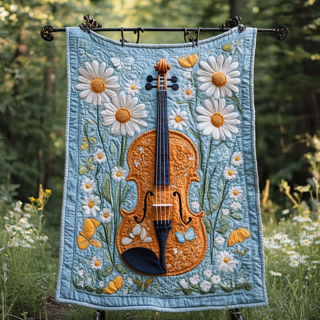 Echoes of Elegance Quilted Blanket - Throw (55" x 60")