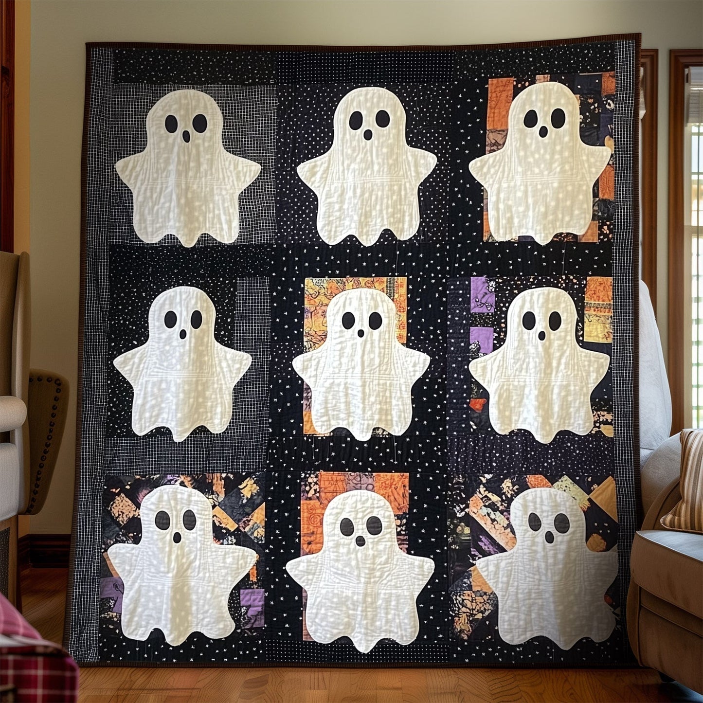 Eerie Apparitions Quilted Blanket - Throw (55" x 60")