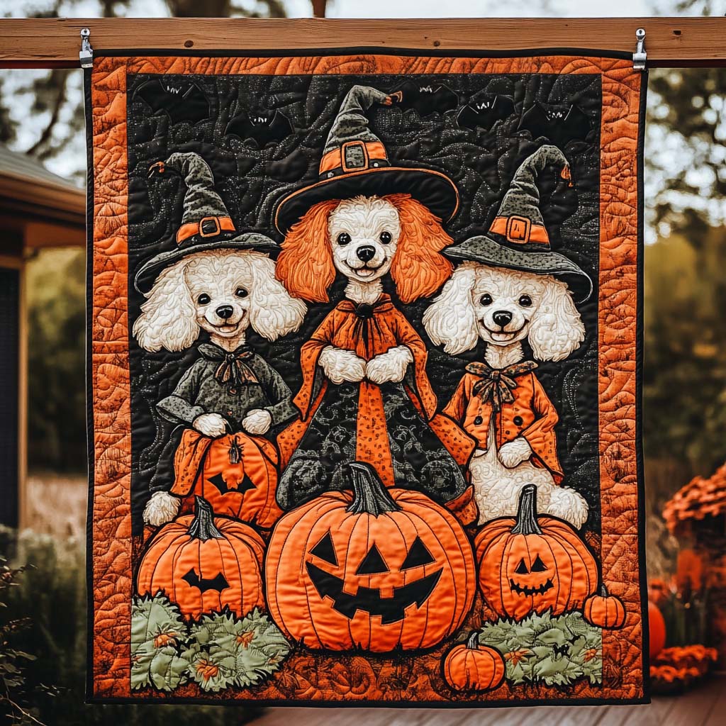 Elegant Paws Quilted Blanket - Throw (55" x 60")