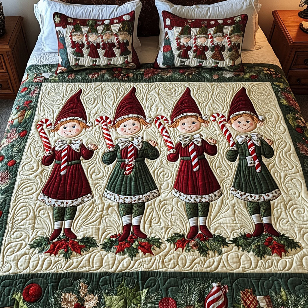 Elven Merriment 3-Piece Quilted Bedding Set - Single (59" x 70")