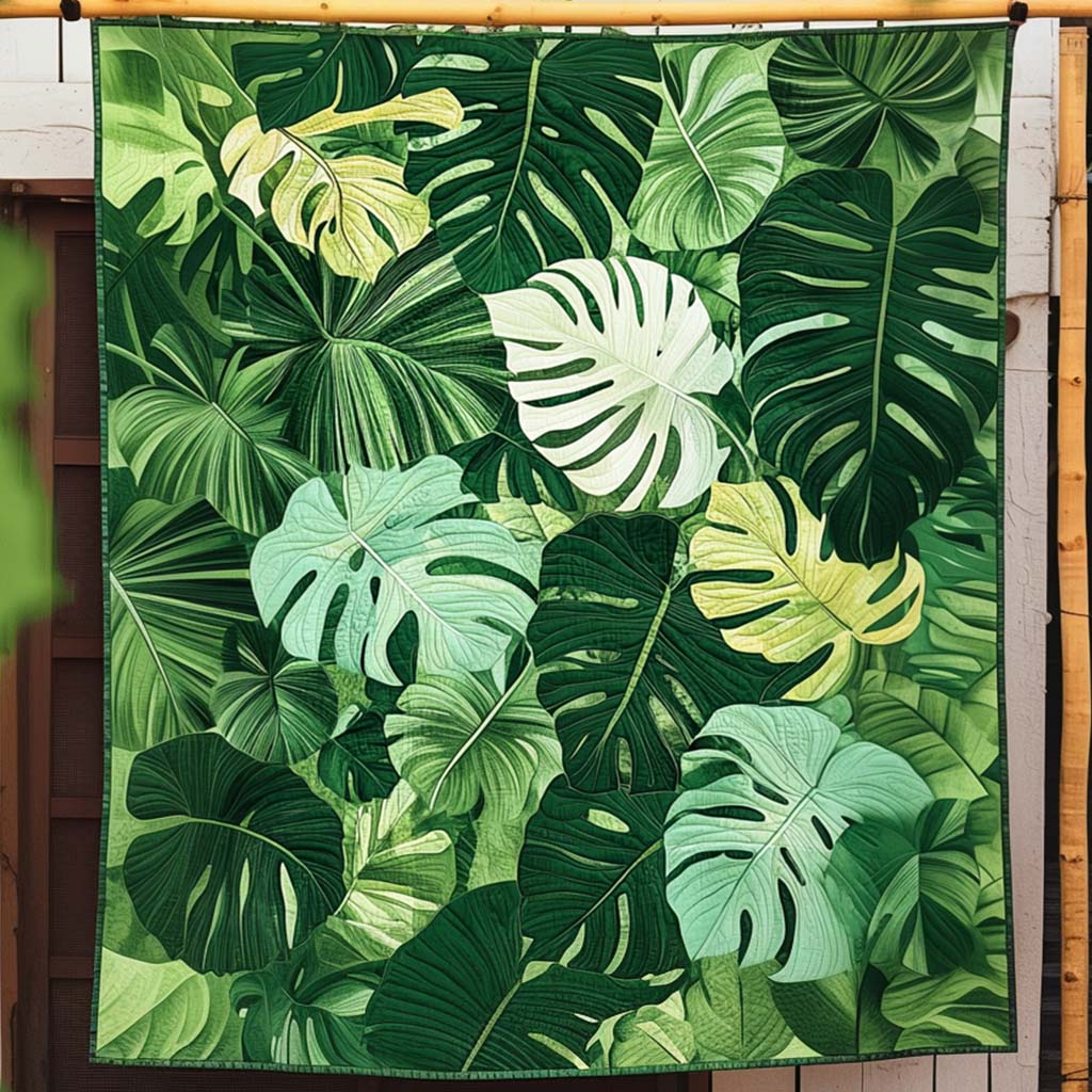 Emerald Canopy Quilted Blanket - Throw (55" x 60")