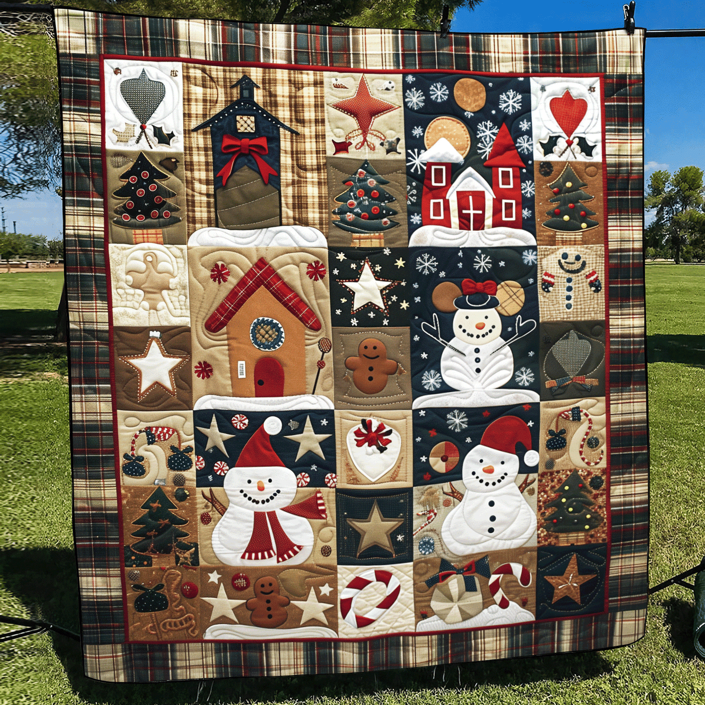 Enchanted Christmas Quilted Blanket - Throw (55" x 60")