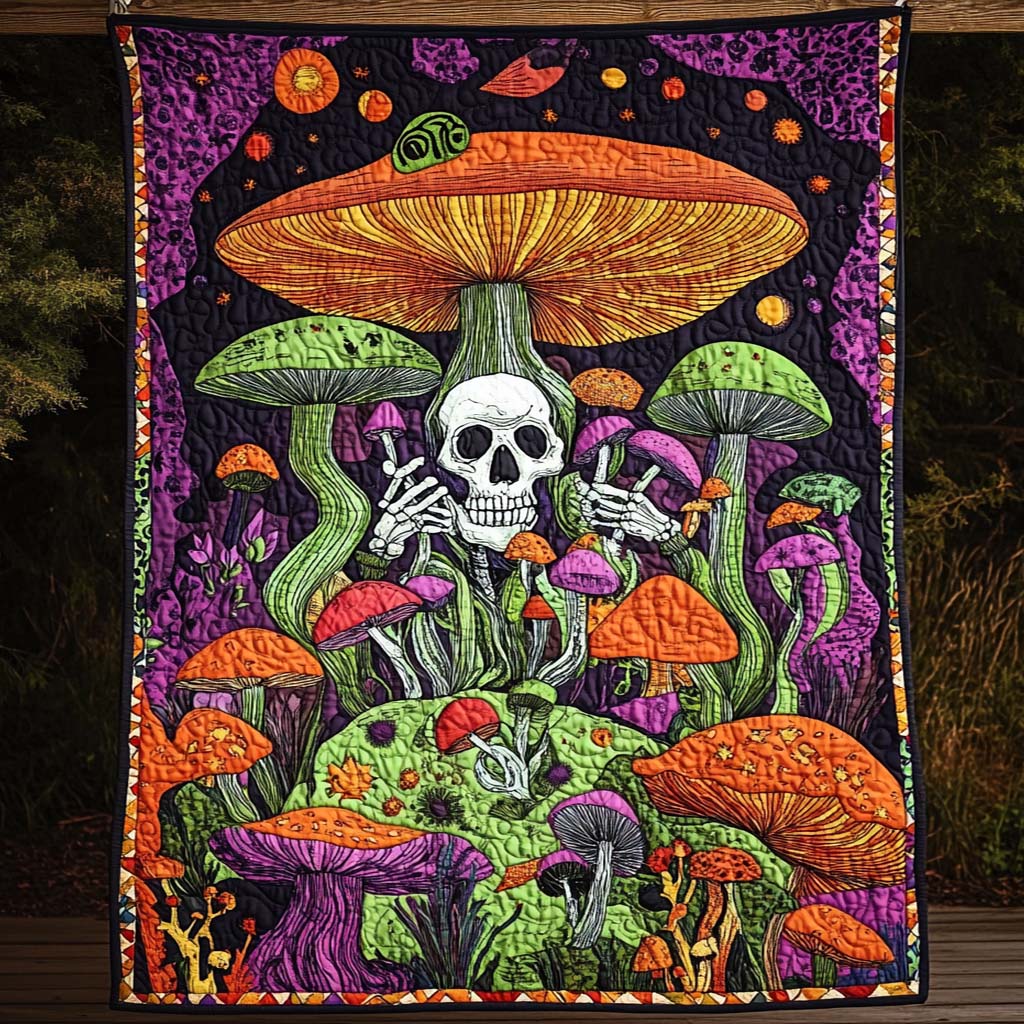 Enchanted Forest Quilted Blanket - Throw (55" x 60")