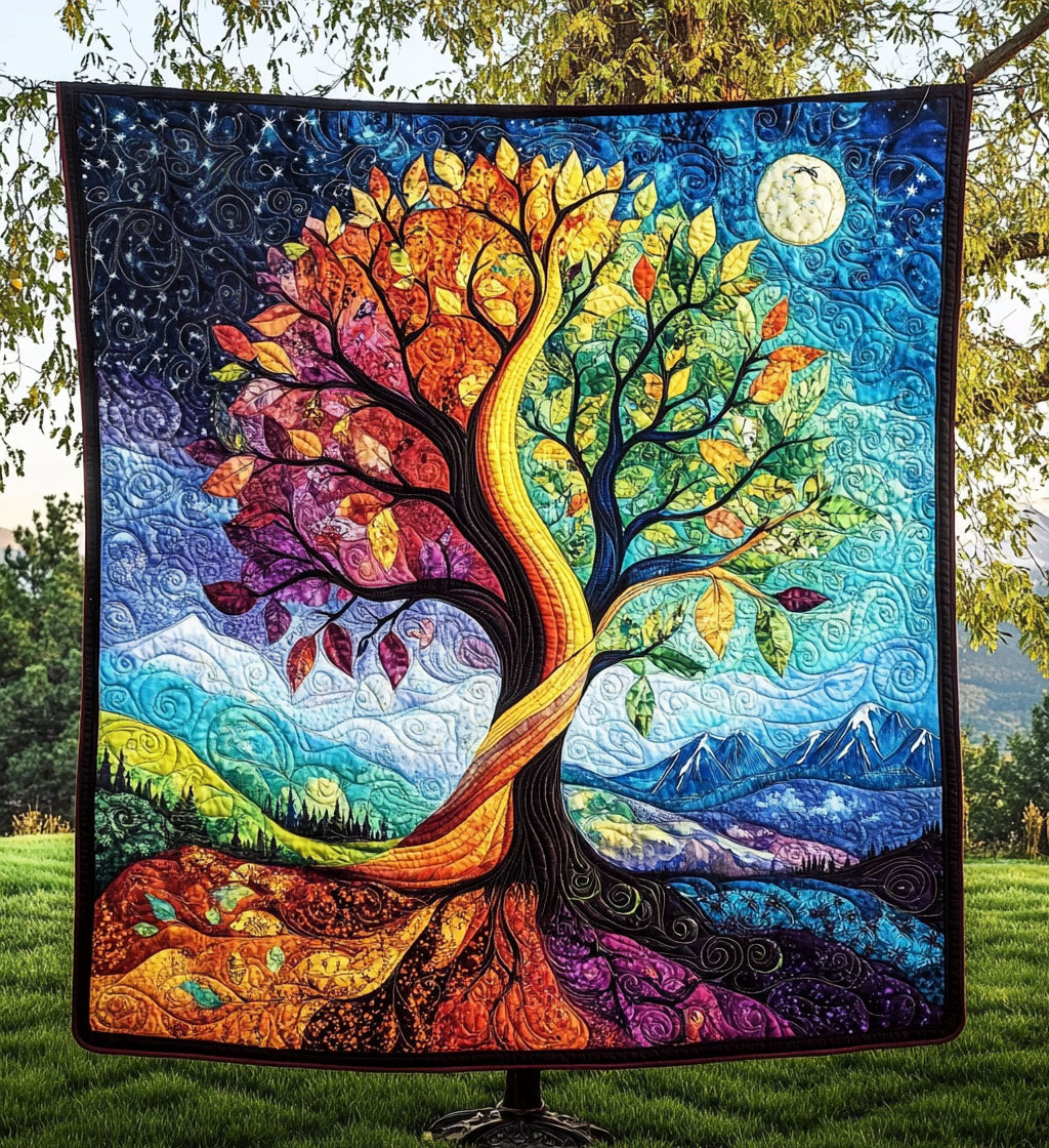 Enchanted Grove Quilted Blanket - Throw (55" x 60")