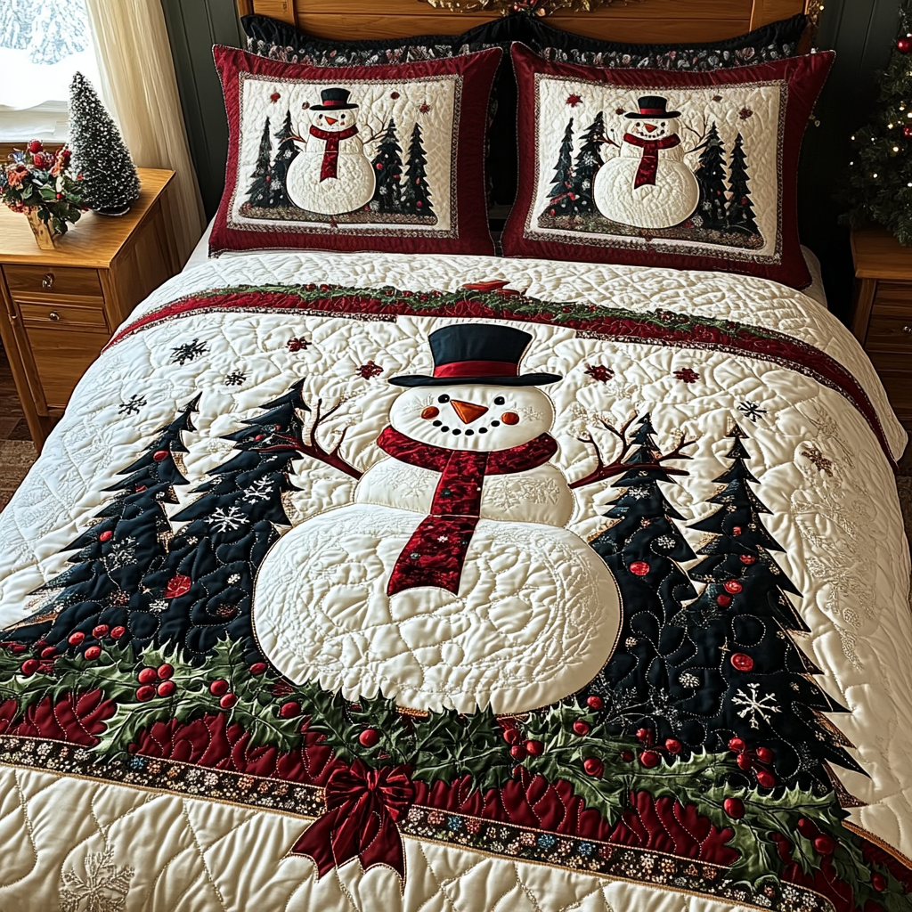 Enchanted Noel Quilted Bedding Set - Single (59" x 70")