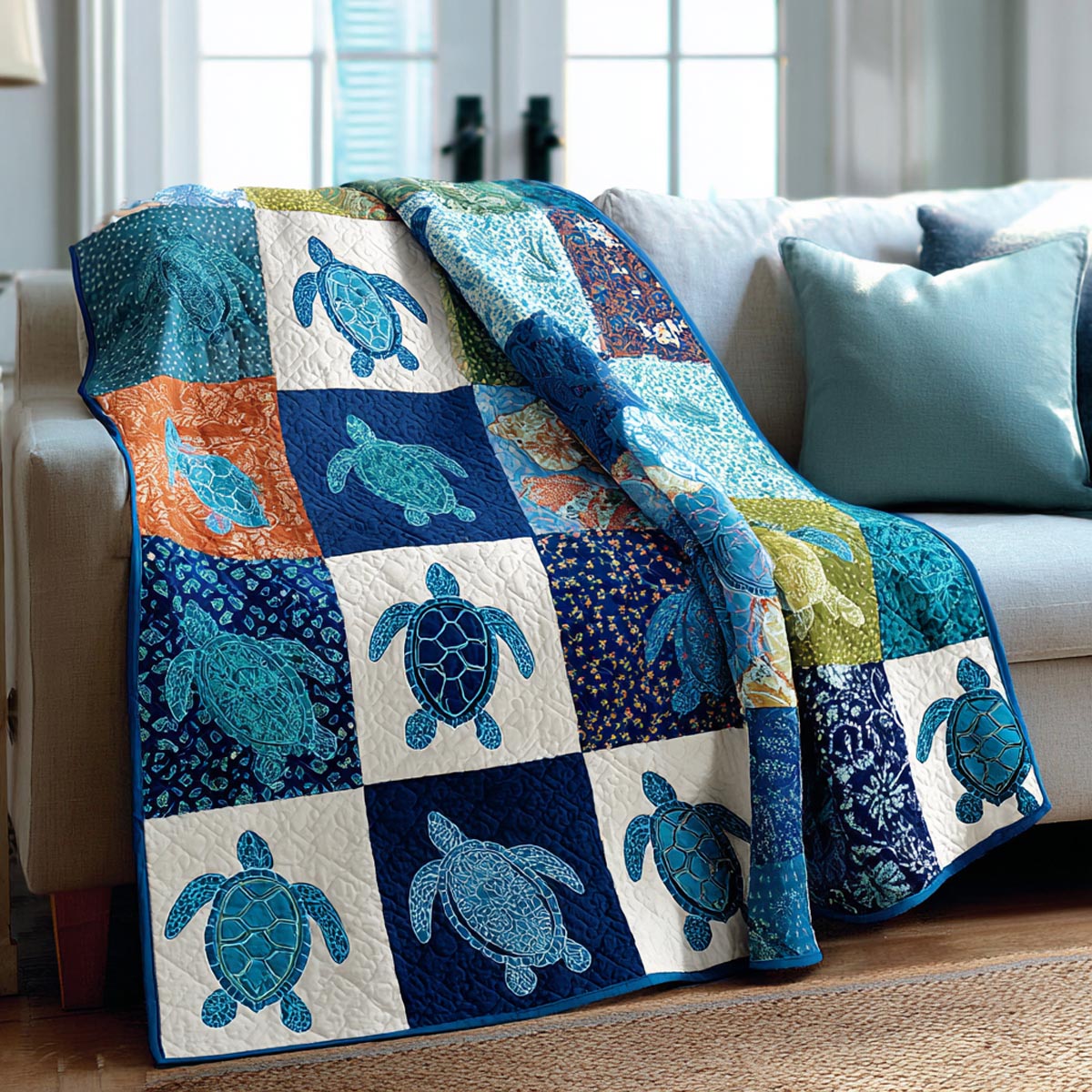 Endless Ocean Quilted Blanket - Baby (30" x 40") - Pack 1