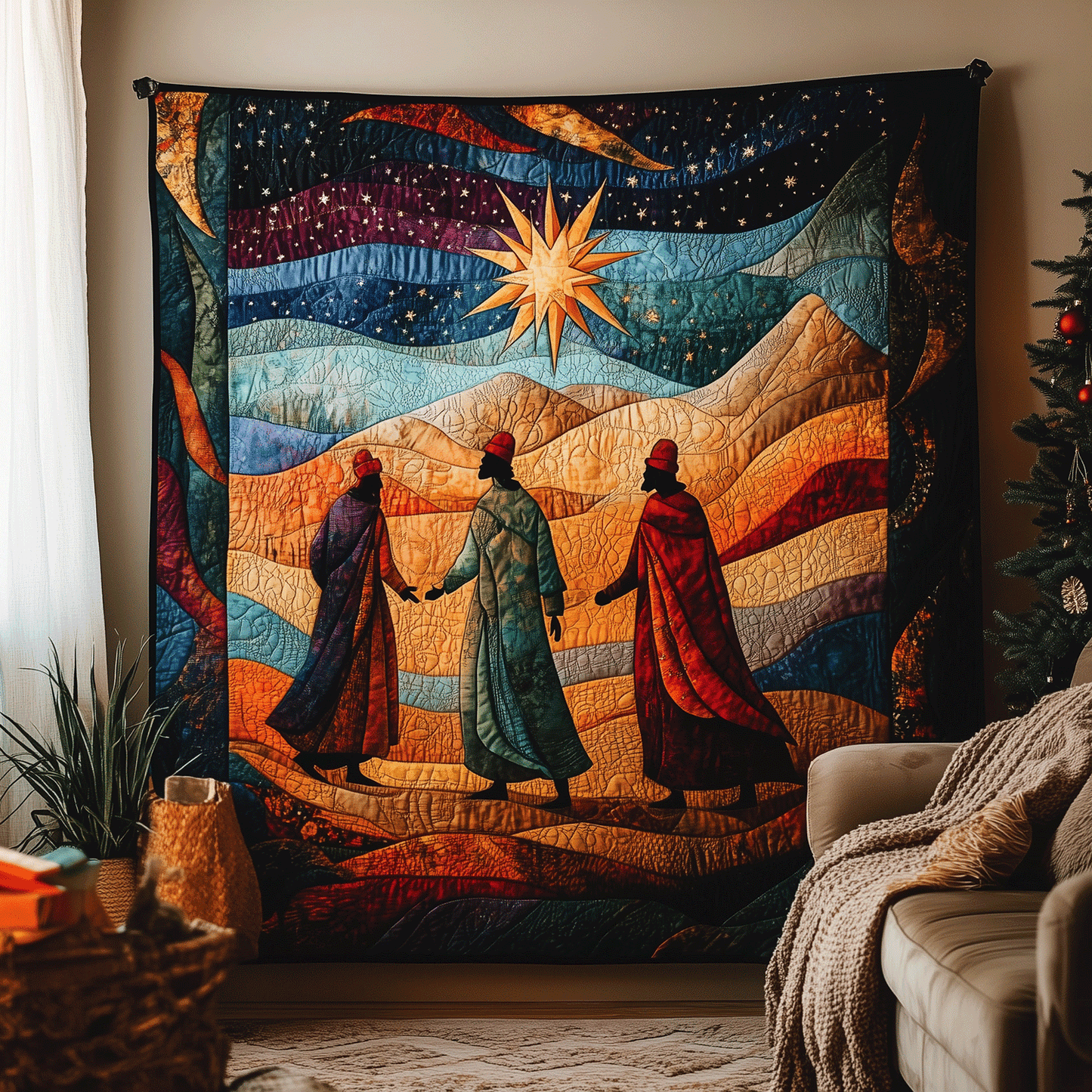 Epiphany Journey Quilted Blanket - Throw (55" x 60")