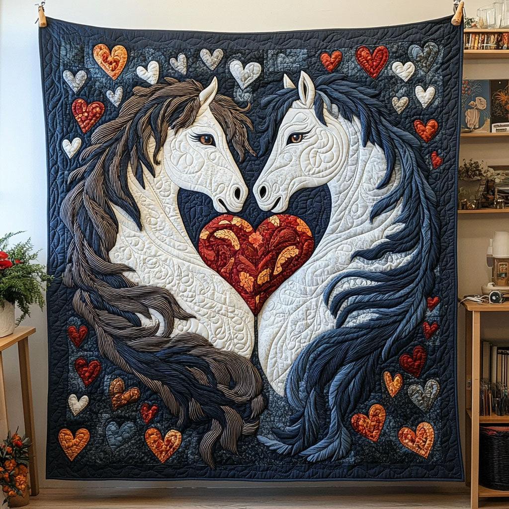 Equine Embrace Quilted Blanket - Baby (30" x 40")