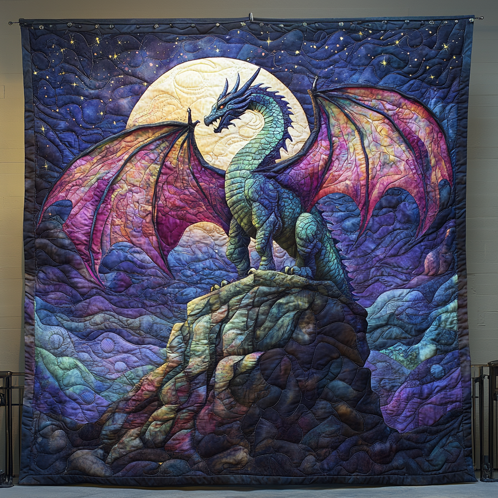 Eternal Blaze Quilted Blanket - Throw (55" x 60")