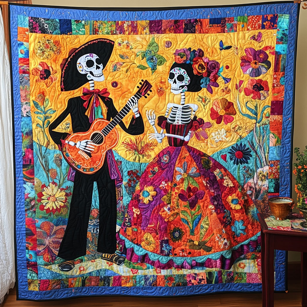 Eternal Fields Quilted Blanket - Throw (55" x 60")