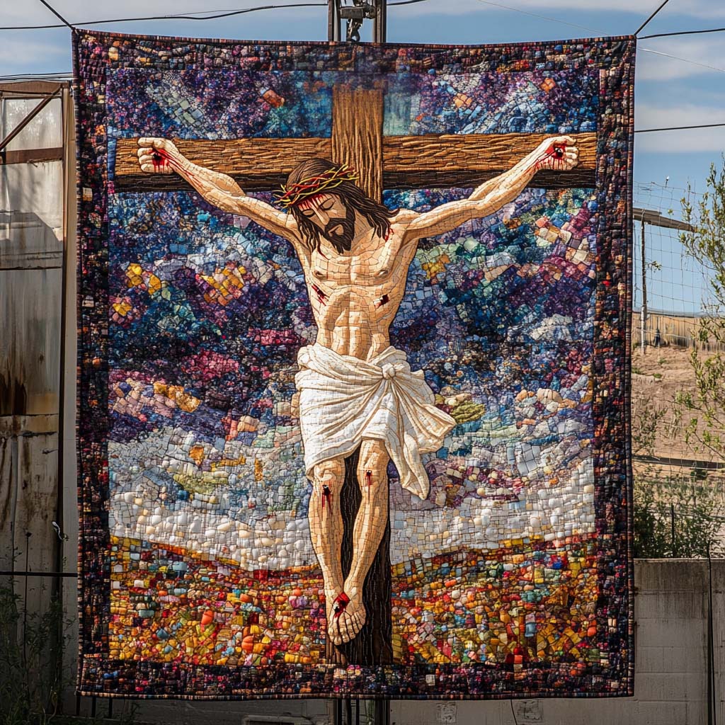 Eternal Mercy Quilted Blanket - Throw (55" x 60")