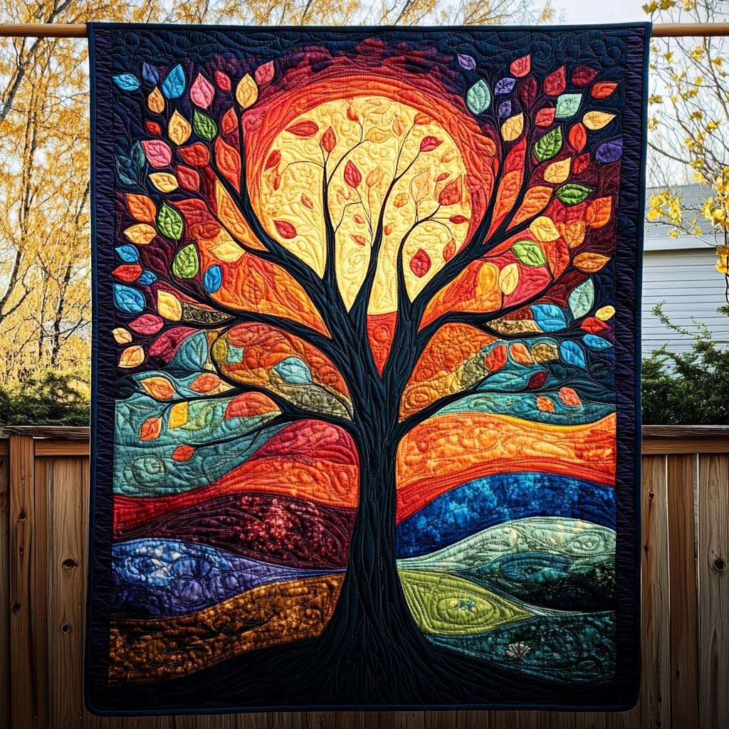 Eternal Seasons Quilted Blanket - Throw (55" x 60")