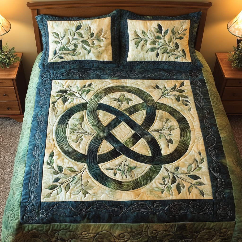 Ethereal Forest 3-Piece Quilted Bedding Set - Single (59" x 70")