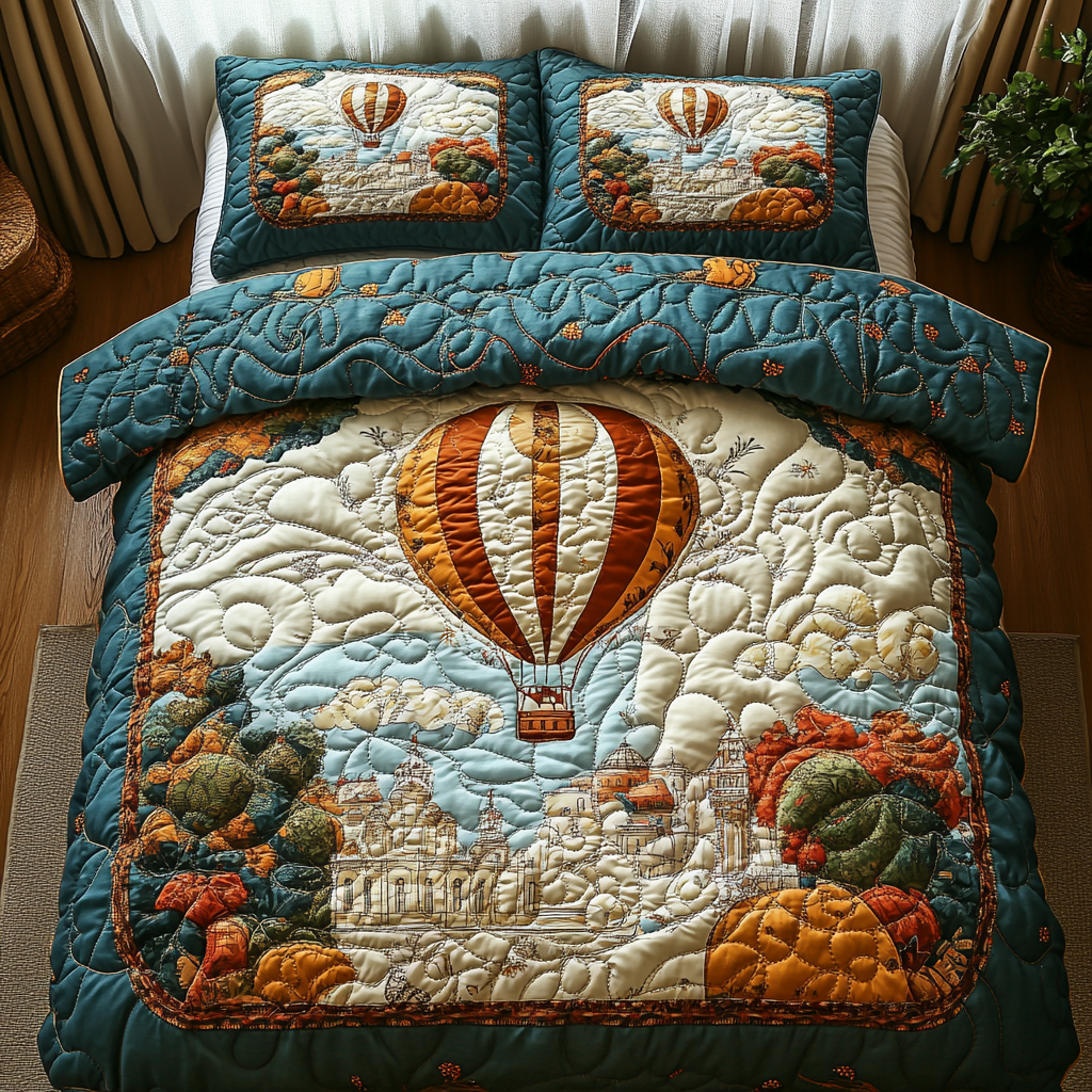 Ethereal Heights Quilted Bedding Set - Single (59" x 70")