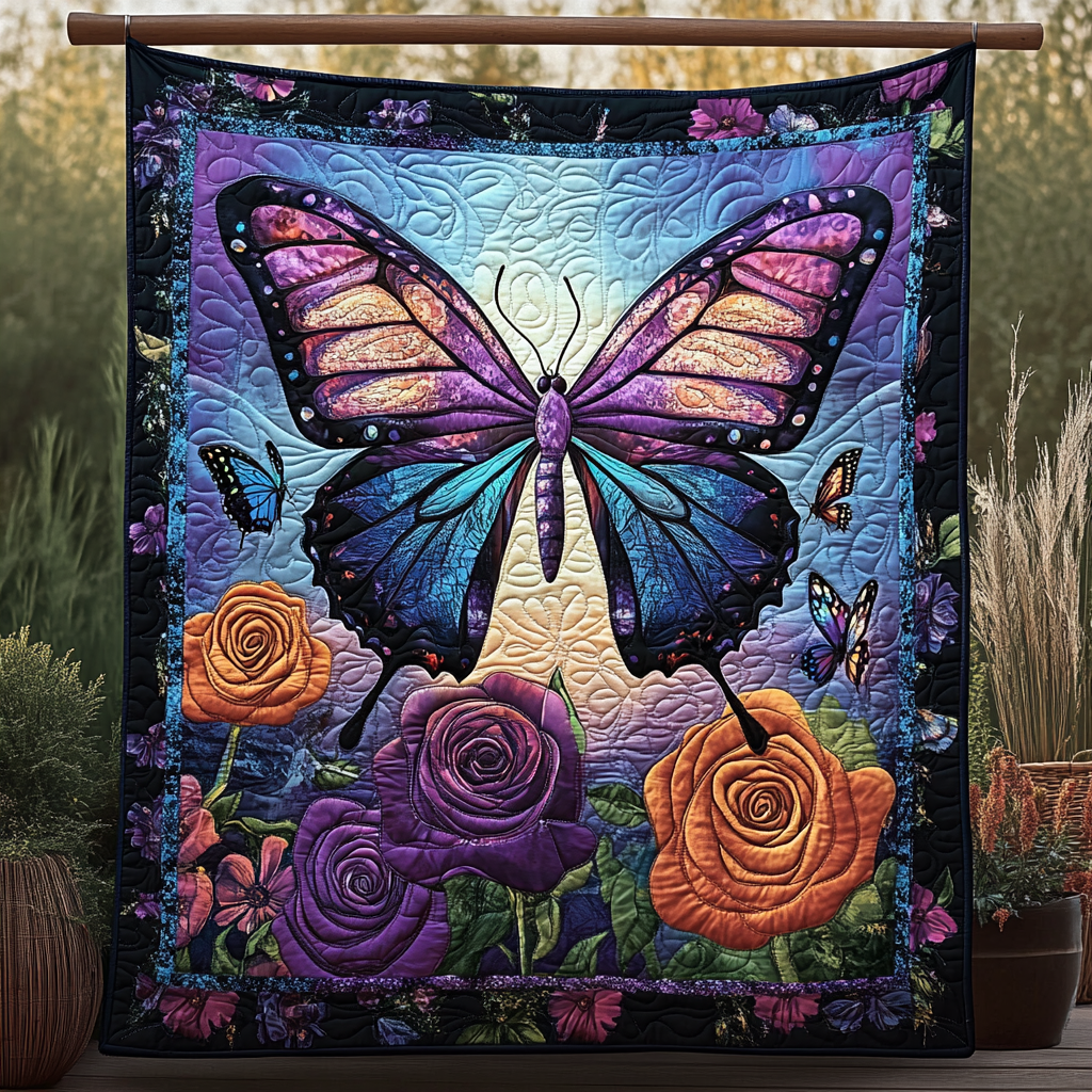 Ethereal Flutter Garden Quilted Blanket - Baby (30" x 40")