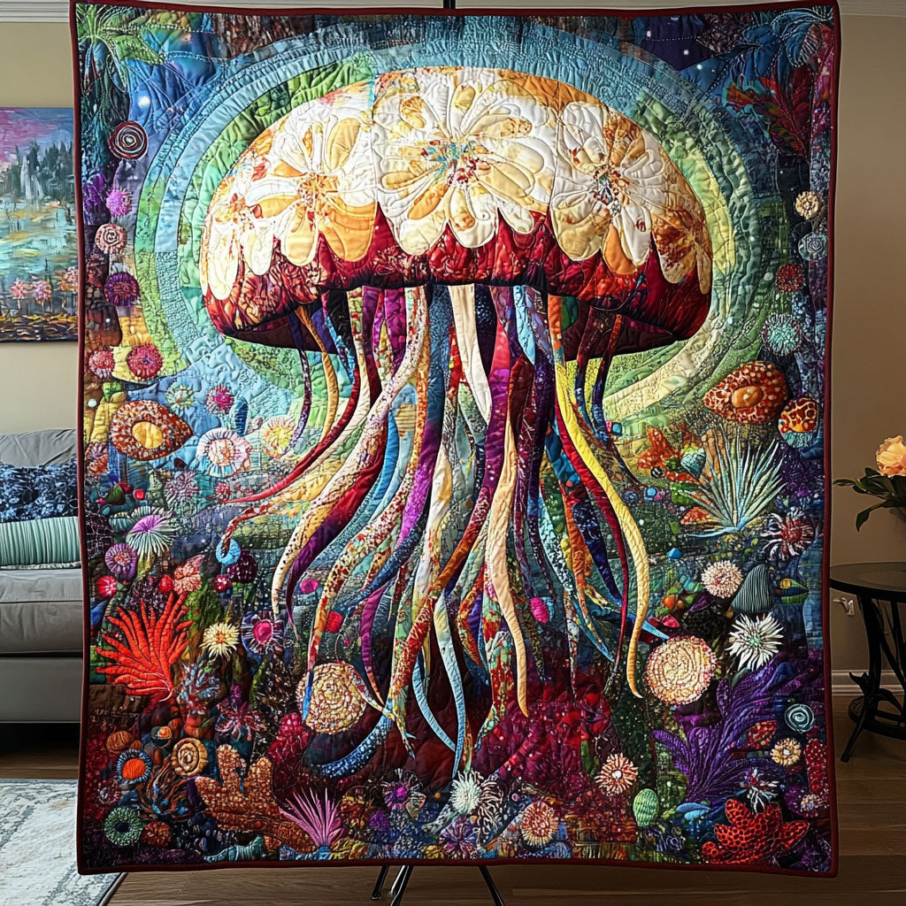 Ethereal Underwater Elegance Quilted Blanket - Baby (30" x 40")