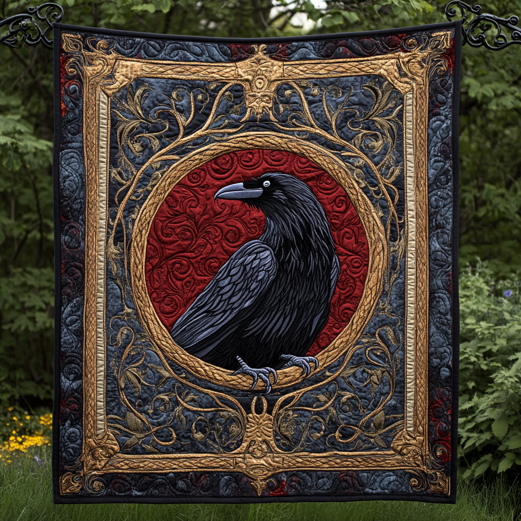 Ethereal Wing Quilted Blanket - Throw (55" x 60")