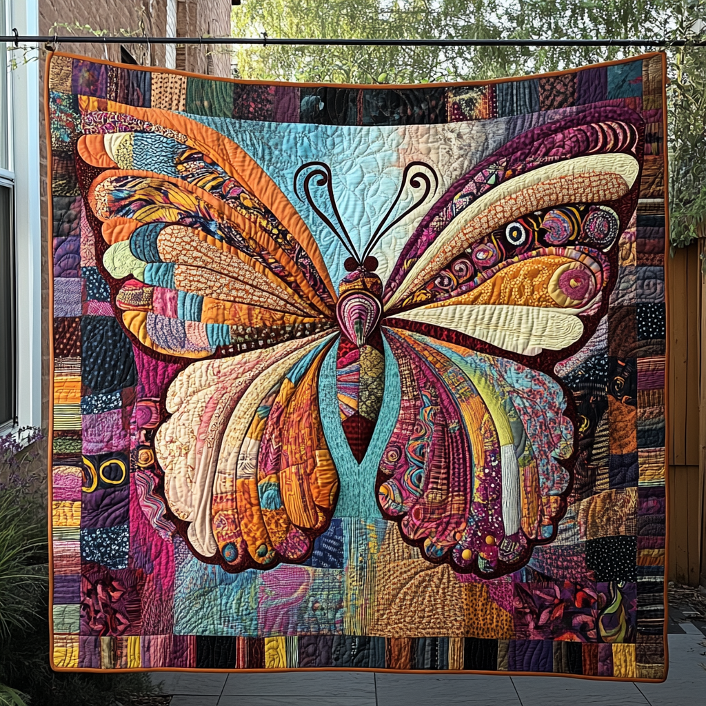 Ethereal Wings Quilted Blanket - Throw (55" x 60")