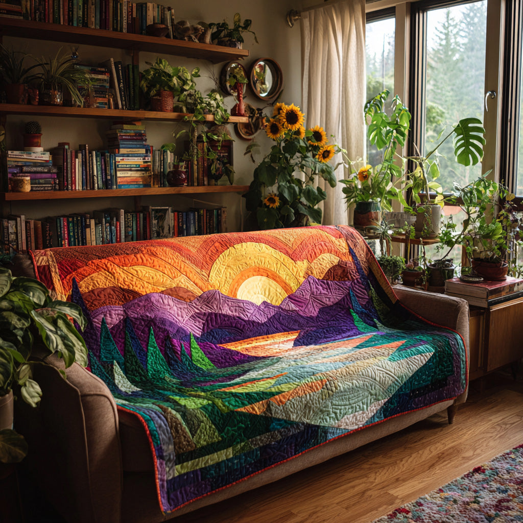Evergreen Sunrise Quilted Blanket - Baby (30" x 40") - Pack 1