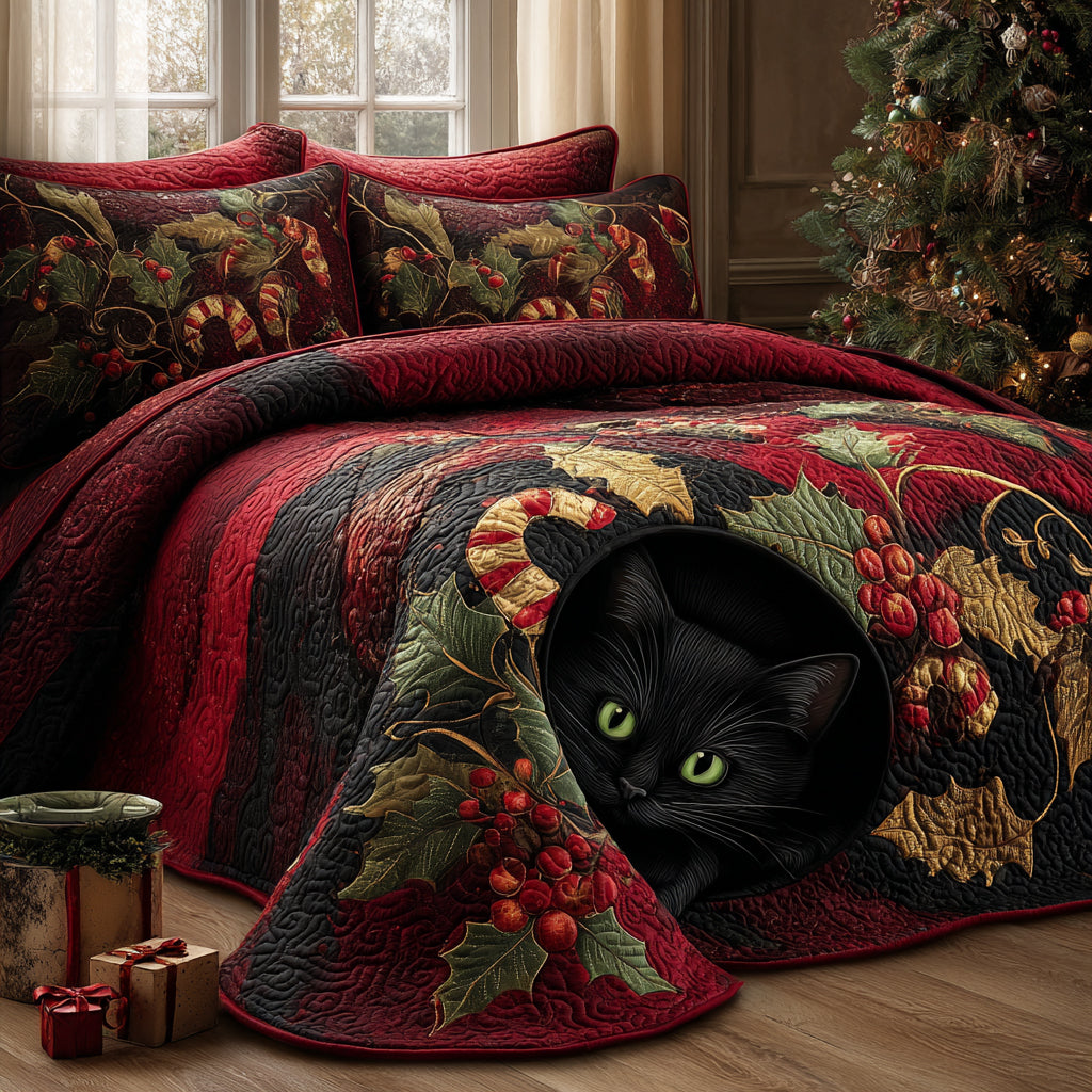 Evergreen Whispers 3-Piece Quilted Bedding Set - Single (59" x 70")