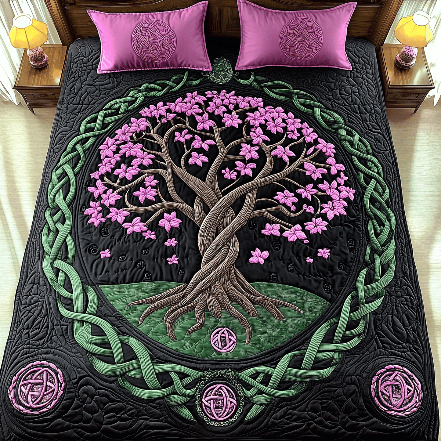 Everlasting Life 3-Piece Quilted Bedding Set - Single (59" x 70")