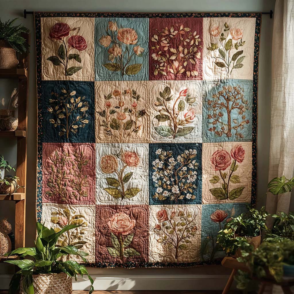Everlasting Blooms Quilted Blanket - Baby (30" x 40") - Pack 1