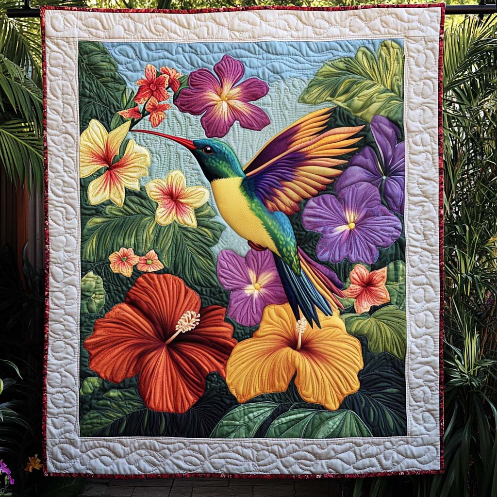 Exotic Hues Quilted Blanket - Throw (55" x 60")