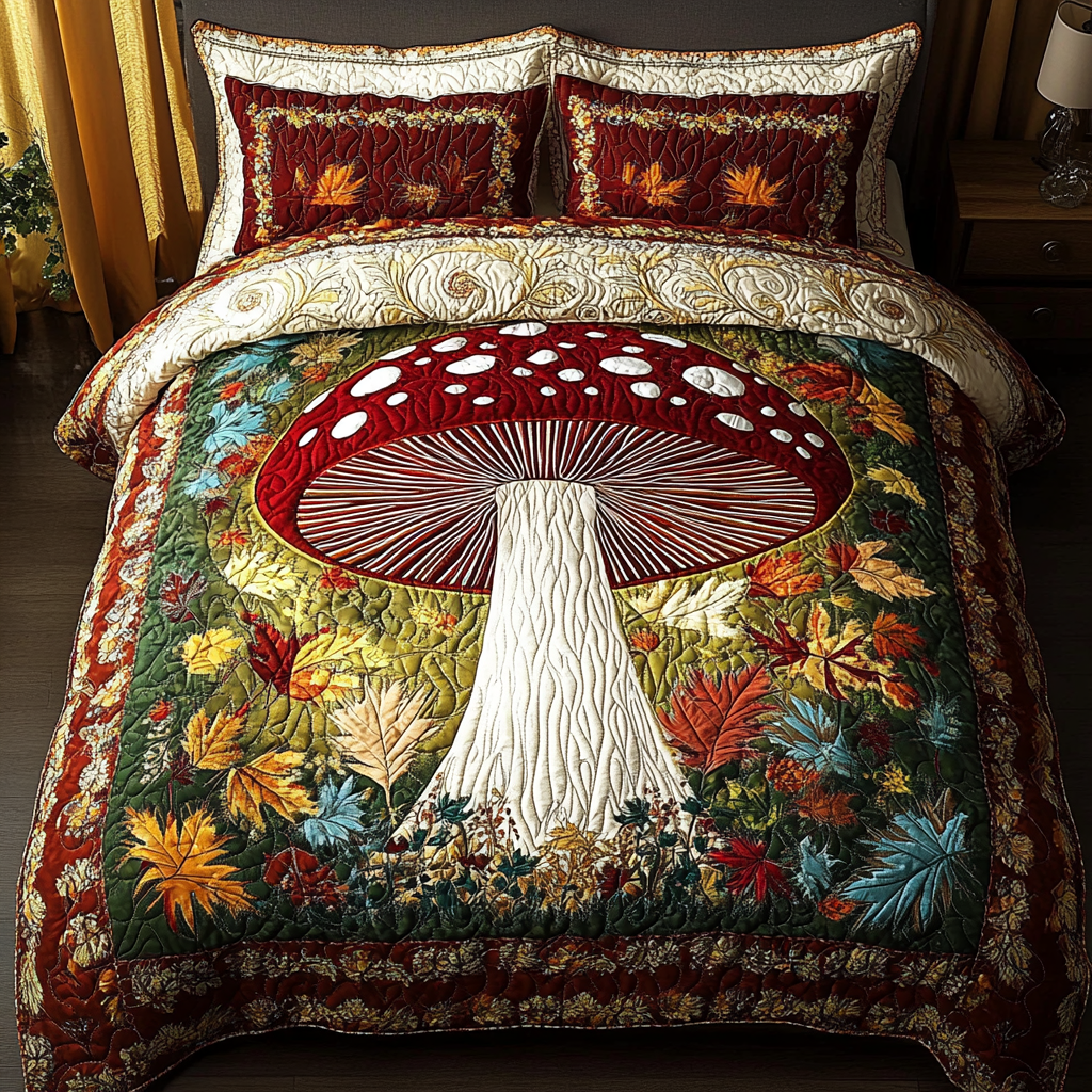 Fairy Haven 3-Piece Quilted Bedding Set - Single (59" x 70")
