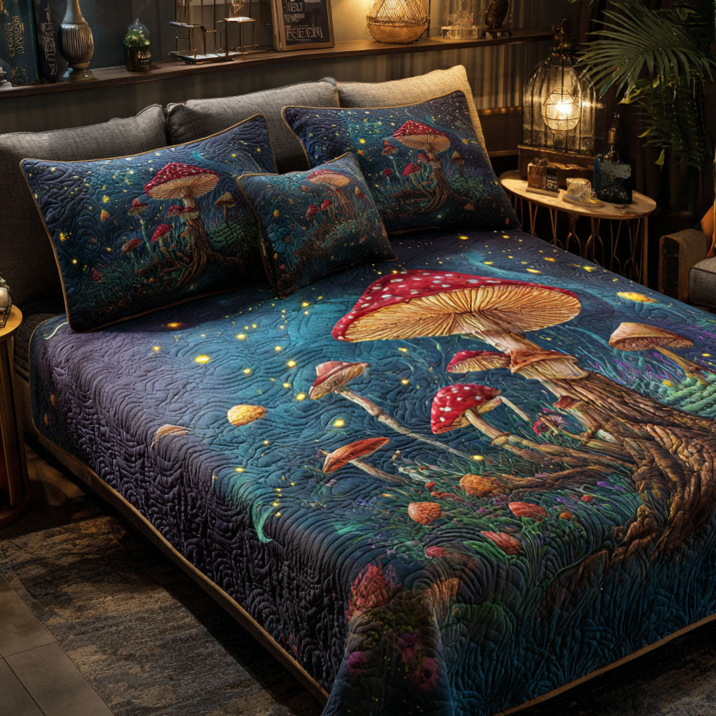 Fairywood 3-Piece Quilted Bedding Set - Single (59" x 70")