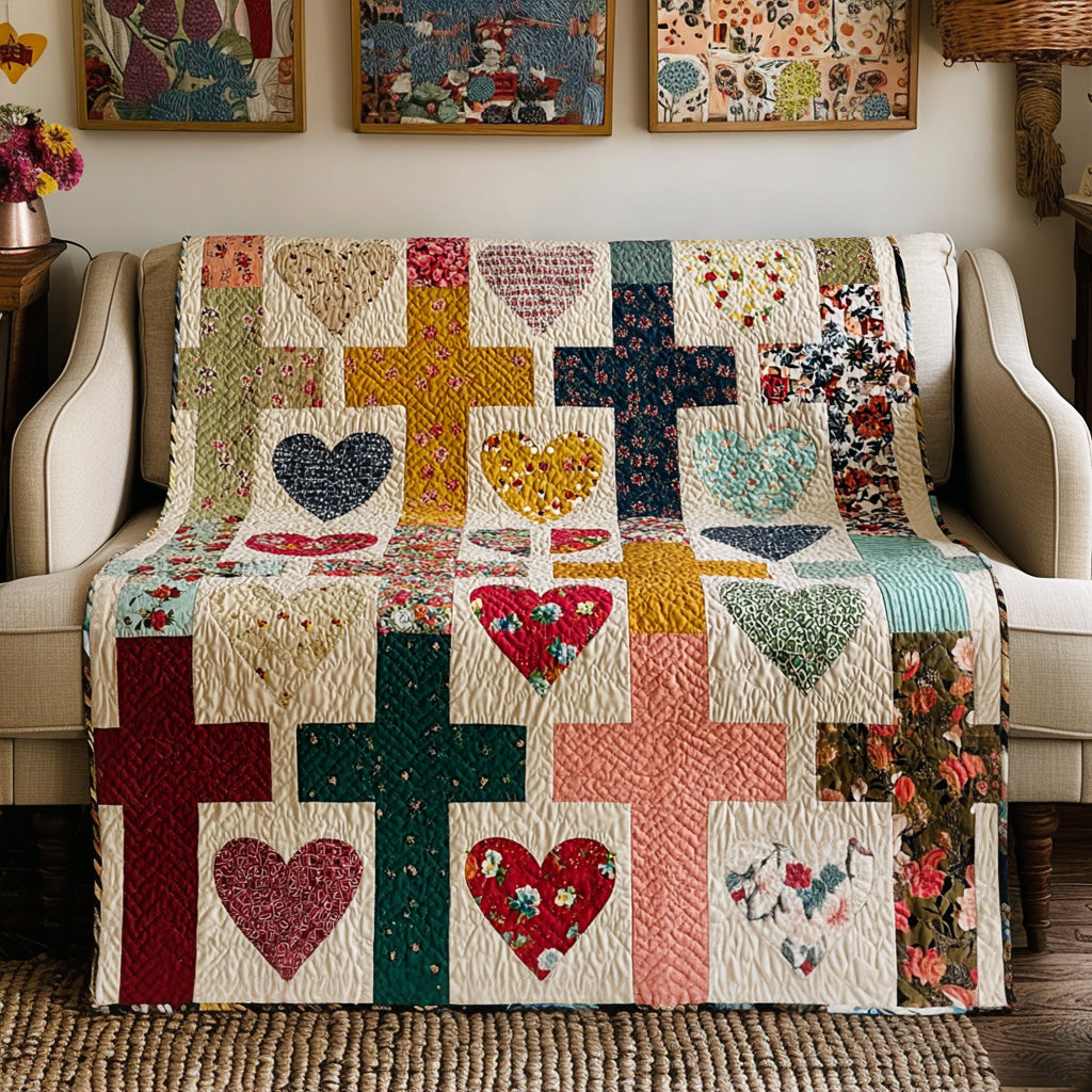 Faith Over Fear Quilted Blanket - Baby (30" x 40") - Pack 1