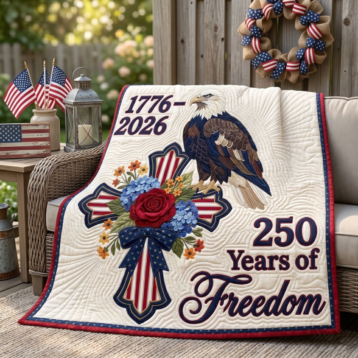 Faithful Nation Quilted Blanket - Baby (30" x 40") - Pack 1